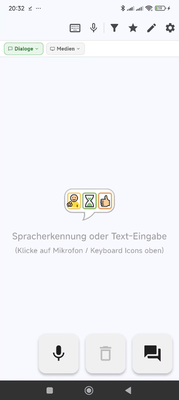 Dein erstes Symbol – Text eingeben & übersetzen