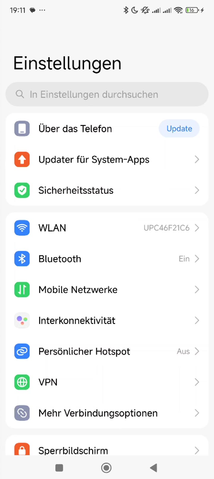 Anheften von Apps – Android