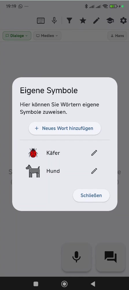 Eigene Sprachaufnahmen und Spracherkennung trainieren