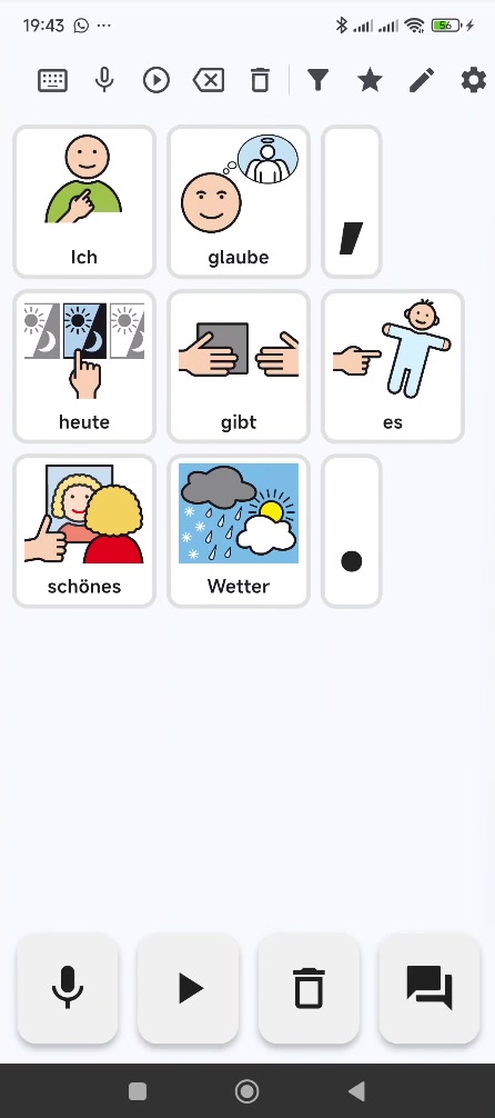 Satzzeichen-Visualisierung für Deutsch-Grammatik