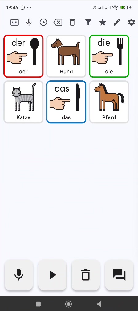 Individuelle Wortfarben – Artikel & Grammatik